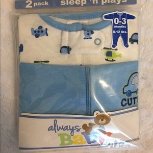 Two baby pajamas